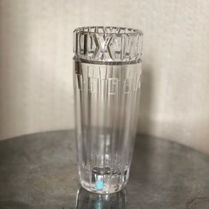 Tiffany & Co rock cut crystal vase